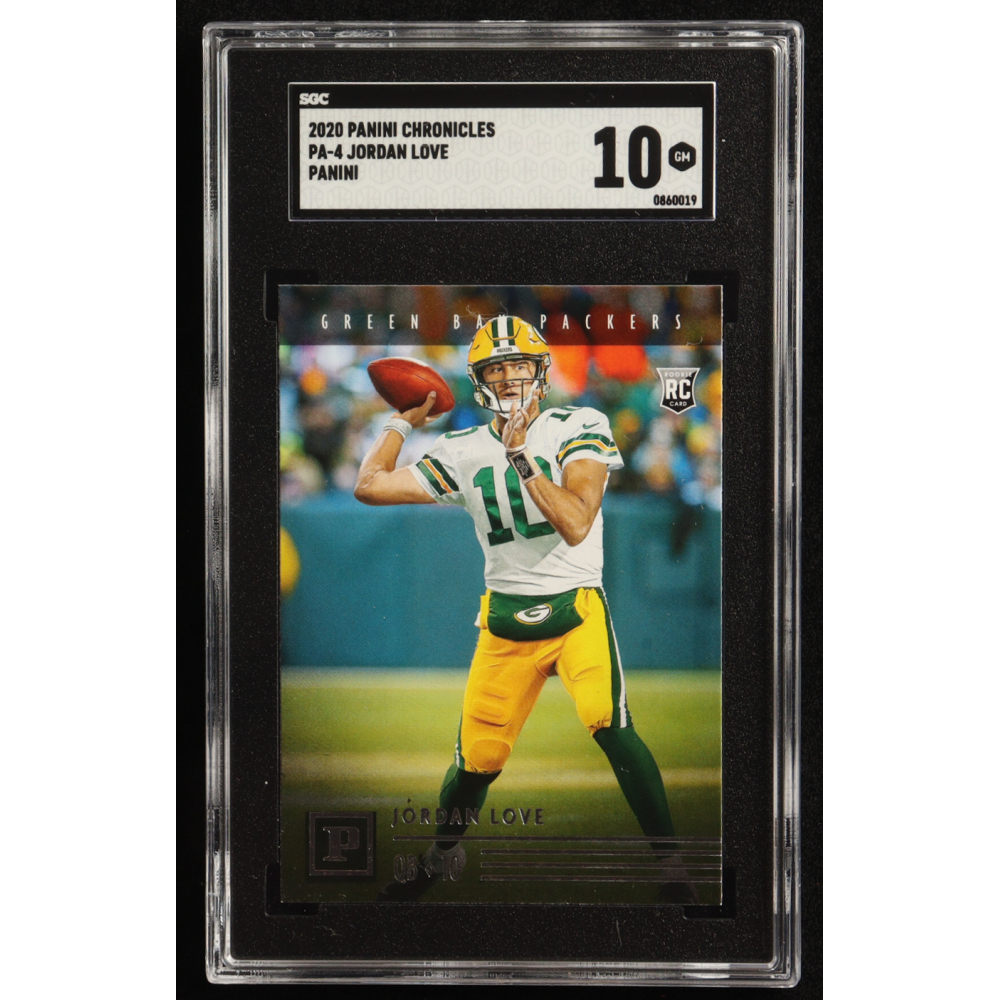 Jordan Love 2020 Panini Chronicles Panini #PA-4 RC (SGC 10) at PristineAuction.com