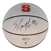 Carmelo Anthony Signed Syracuse Orange Logo Basketball Inscribed "HOF 25" (PSA) at PristineAuction.com