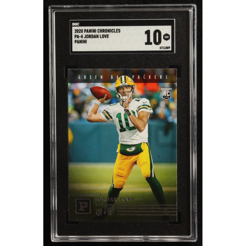 Jordan Love 2020 Panini Chronicles Panini #PA-4 RC (SGC 10) at PristineAuction.com