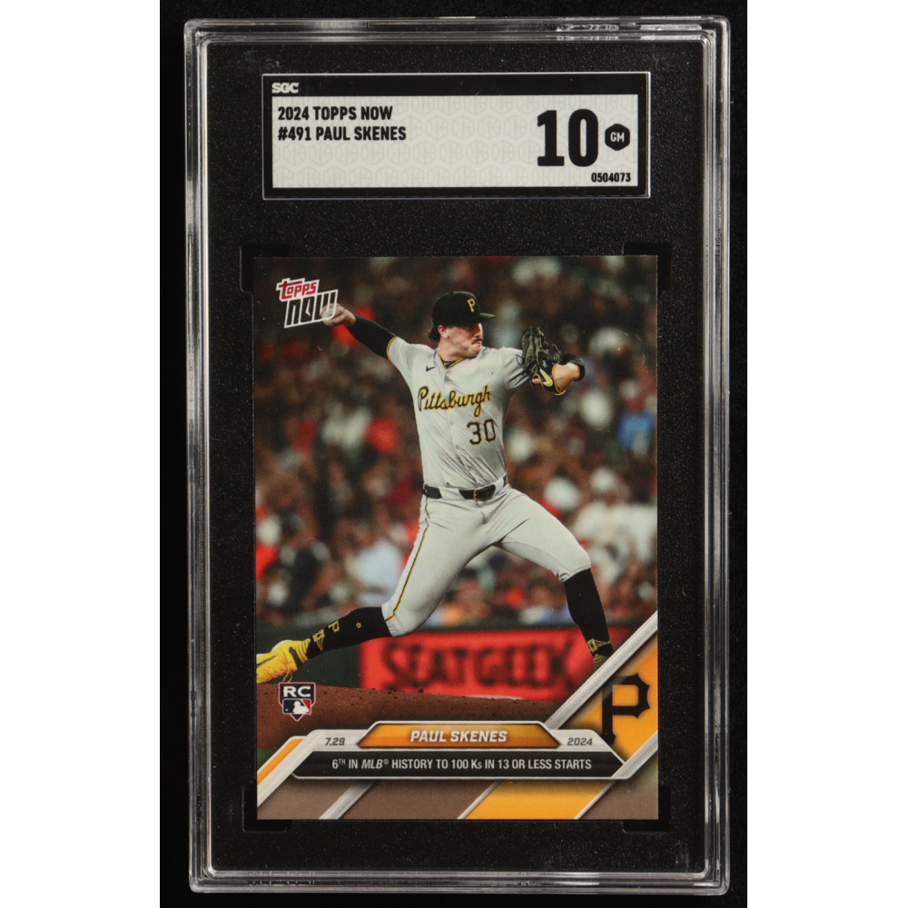 Paul Skenes 2024 Topps Now #491 RC (SGC 10) at PristineAuction.com