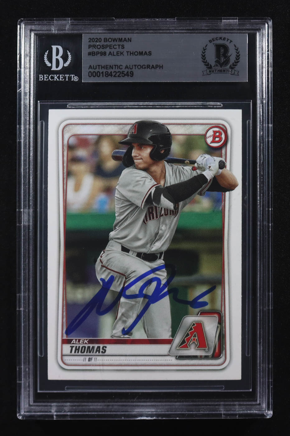 Alex Thomas Signed 2020 Bowman Prospects #BP-98 RC (BGS) at PristineAuction.com Alex Thomas Signed 2020 Bowman Prospects #BP-98 RC (BGS) at PristineAuction.com