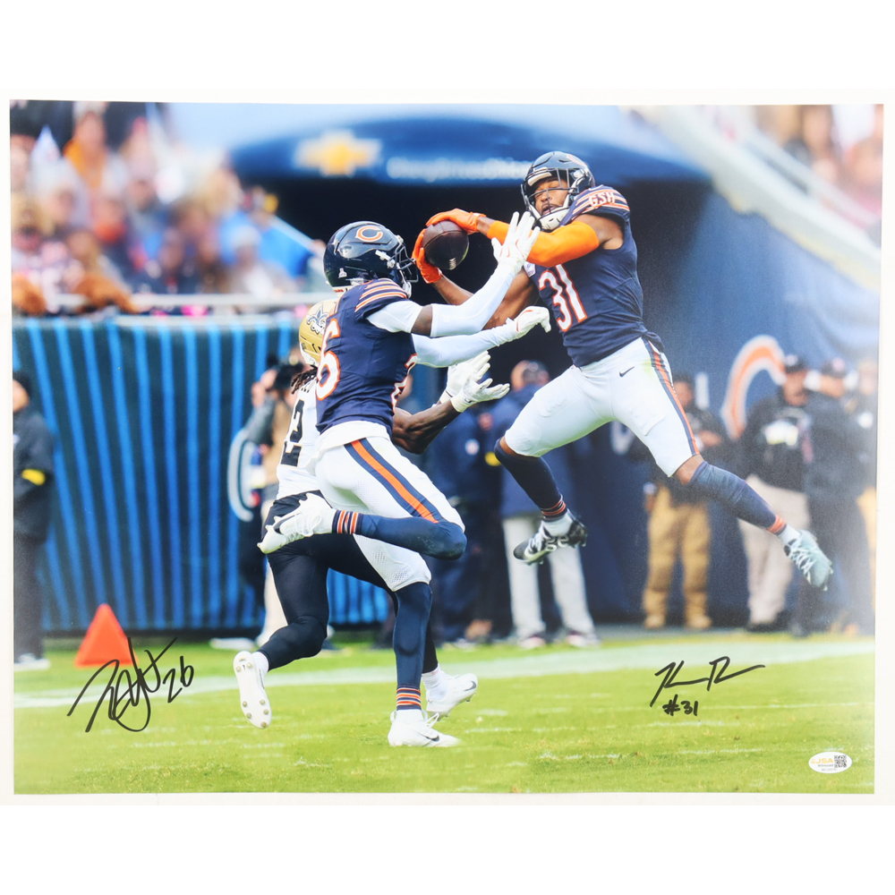Nahshon Wright & Kevin Byard Signed Bears 16x20 Photo (JSA) at PristineAuction.com