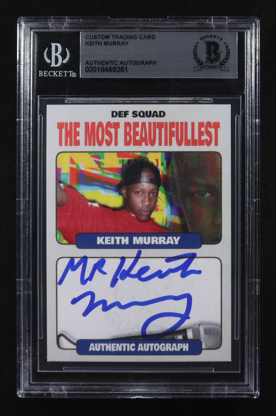 Keith Murray Signed Def Squad The Most Beautifullest Custom Trading Card (BGS) at PristineAuction.com Keith Murray Signed Def Squad The Most Beautifullest Custom Trading Card (BGS) at PristineAuction.com