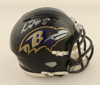 Lamar Jackson Signed Ravens Speed Mini Helmet (JSA) at PristineAuction.com
