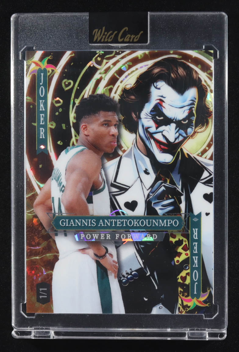 Giannis Antetokounmpo 2025 Wild Card Jokers Wild Yellow #GAN #1/1 at PristineAuction.com Giannis Antetokounmpo 2025 Wild Card Jokers Wild Yellow #GAN #1/1 at PristineAuction.com