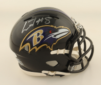 Lamar Jackson Signed Ravens Speed Mini Helmet (JSA) at PristineAuction.com