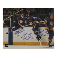 Dave Taylor, Marcel Dionne & Charlie Simmer Signed Kings "Triple Crown Line" 8x10 Photo (COJO) at PristineAuction.com