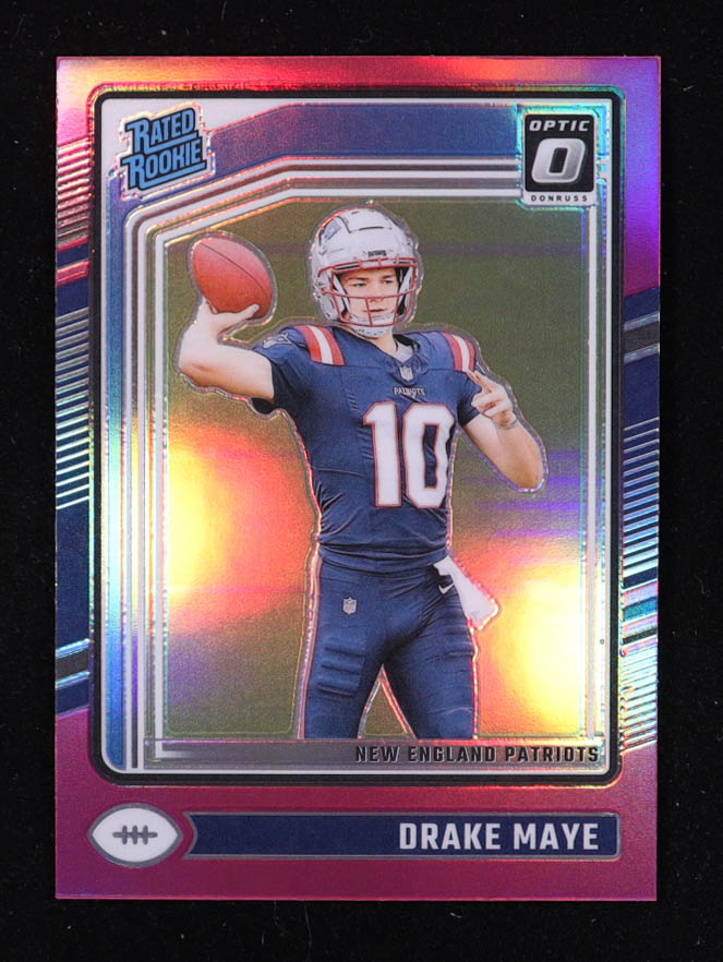 Drake Maye 2024 Donruss Optic Pink #229 RR RC at PristineAuction.com Drake Maye 2024 Donruss Optic Pink #229 RR RC at PristineAuction.com