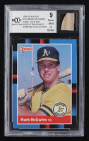Mark McGwire 1988 Donruss #256 with Game-Used Bat (BCCG 9) at PristineAuction.com