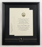 1981 Ronald Reagan Custom Framed Inauguration Invitation at PristineAuction.com