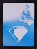 Paul Pierce 2021-22 Panini Eminence 75th Anniversary Diamond Signatures Printing Plates Cyan #4 #1/1 at PristineAuction.com