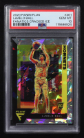 Lonzo Ball 2020 Panini Flux Fanatics Cracked Ice #201 RC (PSA 10) at PristineAuction.com