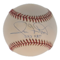 Ron Hunt Signed ONL Baseball Inscribed "243 HBP" (JSA) at PristineAuction.com