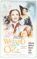 "The Wizard of Oz" 16x24 Photo Signed by (4) with Mickey Carroll, Jerry Maren Karl Slover & Donna Stewart-Hardaway with Multiple Character Inscriptions (JSA) at PristineAuction.com