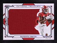 DeVonta Smith 2021 Panini National Treasures Collegiate Rookie Silhouettes Blue #6 #29/75 RC at PristineAuction.com