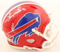 Thurman Thomas Signed Bills Speed Mini Helmet (Beckett) at PristineAuction.com