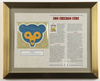 1969 Cubs Custom Framed Article Display with Retro Logo Patch at PristineAuction.com