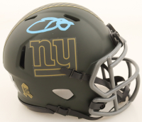 Odell Beckham Jr. Signed Giants Salute To Service Alternate Speed Mini Helmet (Beckett) at PristineAuction.com