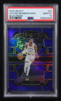 Victor Wembanyama 2023-24 Panini Select Blue Prizm #87 RC (PSA 10) at PristineAuction.com