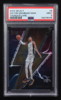 Victor Wembanyama 2023-24 Panini Select Thunder Lane #5 RC (PSA 10) at PristineAuction.com
