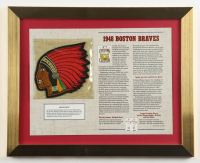 1948 Braves Custom Framed Article Display with Retro Logo Patch at PristineAuction.com