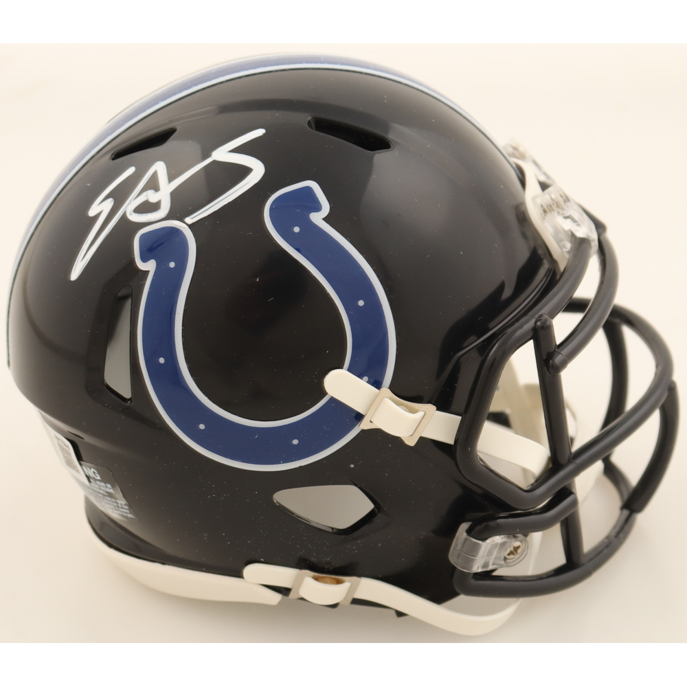 Edgerrin James Signed Colts Speed Mini Helmet (Beckett) at PristineAuction.com