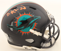 De'Von Achane Signed Dolphins Rivalries Alternate Speed Mini Helmet (Beckett) at PristineAuction.com