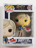 Sarah Michelle Gellar Signed "Buffy the Vampire Slayer" #1728 Buffy With Scythe Funko Pop! Vinyl Figure (PSA) at PristineAuction.com