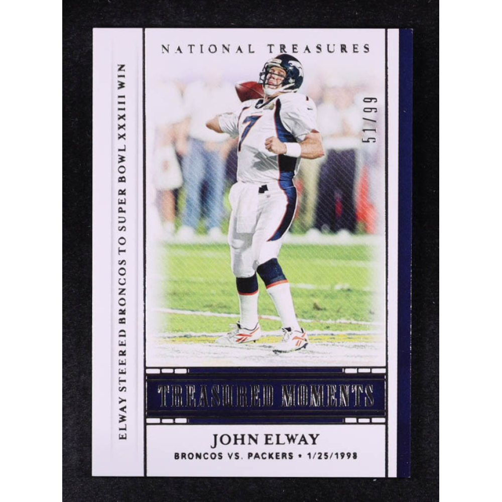 John Elway 2020 Panini National Treasures Treasured Moments #16 #51/99 at PristineAuction.com
