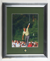 Jack Nicklaus 1986 Masters Tournament Custom Framed Photo Display with Tournament Pin at PristineAuction.com