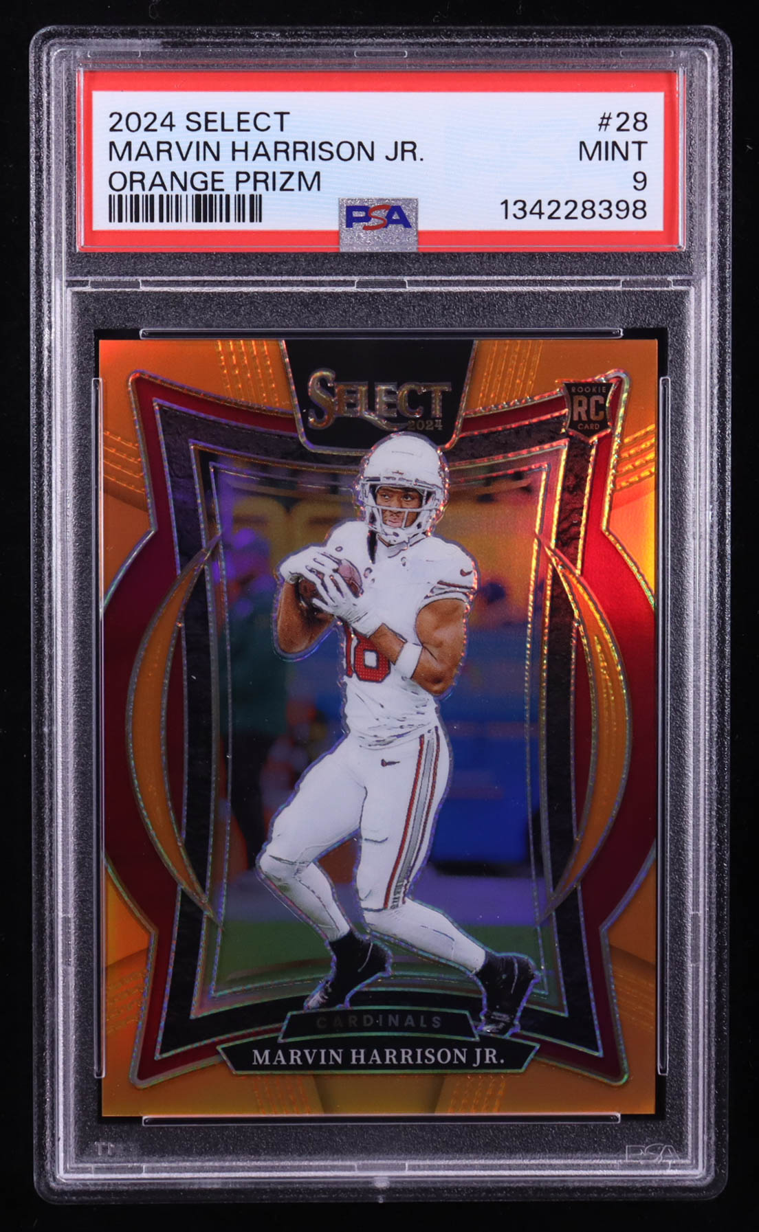 Marvin Harrison Jr. 2024 Select Prizm Orange #28 RC #34/49 (PSA 9) at PristineAuction.com Marvin Harrison Jr. 2024 Select Prizm Orange #28 RC #34/49 (PSA 9) at PristineAuction.com