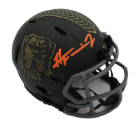 Harold Fannin Signed Browns Salute to Service Alternate Speed Mini Helmet (JSA) at PristineAuction.com