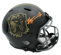 Harold Fannin Signed Browns Full-Size Salute to Service Alternate Speed Helmet (JSA) at PristineAuction.com