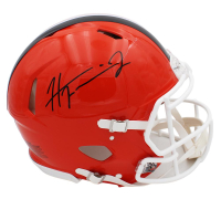 Harold Fannin Signed Browns Full-Size Authentic On-Field Speed Helmet (JSA) at PristineAuction.com