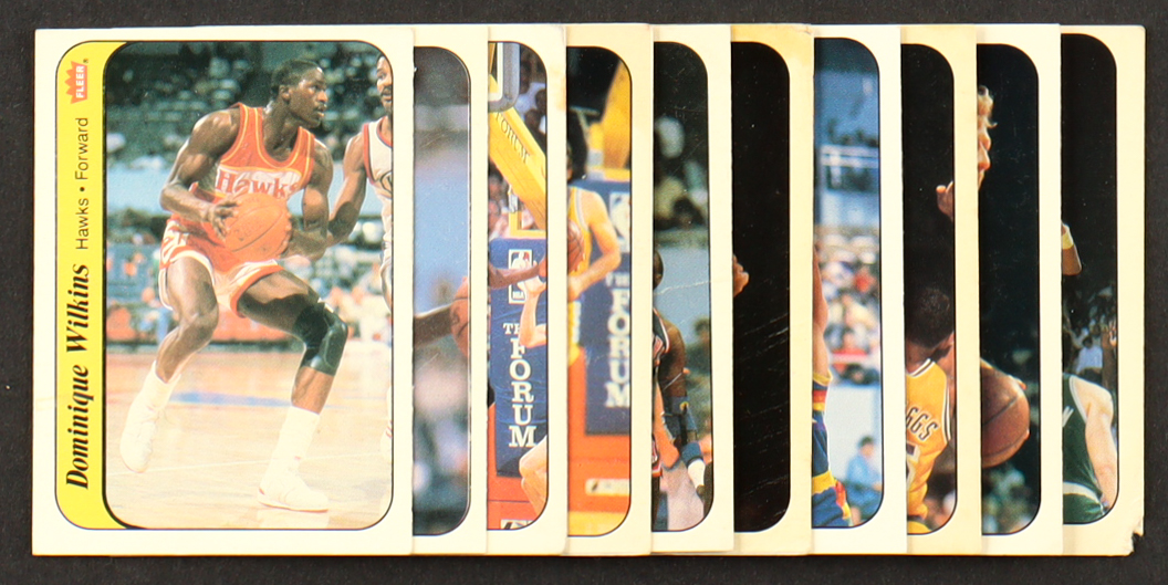 1986-87 Fleer Basketball Incomplete Set of (131) Cards with Charles Barkley RC, Hakeem Olajuwon RC, Karl Malone #68 at PristineAuction.com 1986-87 Fleer Basketball Incomplete Set of (131) Cards with Charles Barkley RC, Hakeem Olajuwon RC, Karl Malone #68 at PristineAuction.com