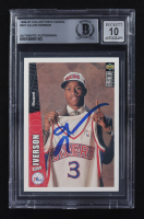 Allen Iverson Signed 1996-97 Collector's Choice #301 RC (BGS Encapsulated) at PristineAuction.com