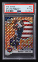 Anthony Edwards 2020-21 Panini Mosaic Reactive Orange National Pride #252 RC (PSA 10) at PristineAuction.com