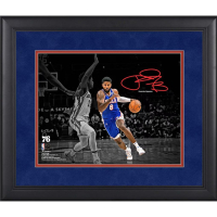 Paul George 76ers Custom Framed Spotlight Photo at PristineAuction.com
