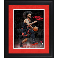 Coby White Bulls Custom Framed Spotlight Photo at PristineAuction.com