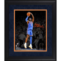 Shai Gilgeous-Alexander Thunder Custom Framed Spotlight Photo at PristineAuction.com