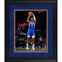 Tyrese Maxey 76ers Custom Framed Spotlight Photo at PristineAuction.com