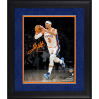 Josh Hart Knicks Custom Framed Spotlight Photo at PristineAuction.com