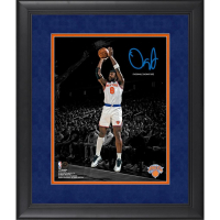 OG Anunoby Knicks Custom Framed Spotlight Photo at PristineAuction.com