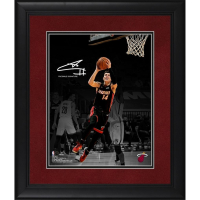 Tyler Herro Heat Custom Framed Spotlight Photo at PristineAuction.com