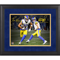 Matthew Stafford & Puka Nacua RamsCustom Framed Spotlight Photo at PristineAuction.com
