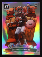 Shedeur Sanders 2025 Donruss Downtown! Oversized #17 RC at PristineAuction.com