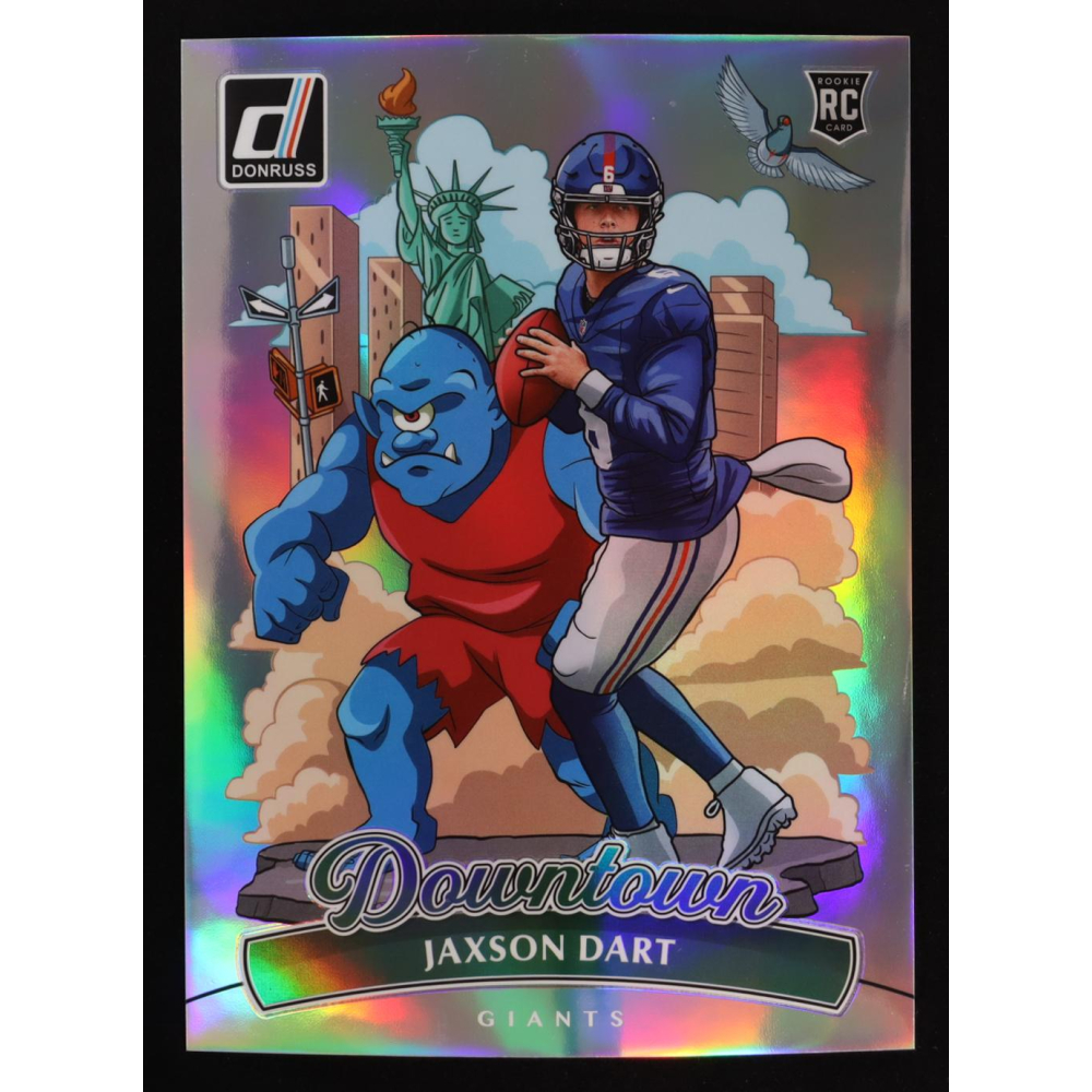 Jaxson Dart 2025 Donruss Downtown! Oversized #14 RC at PristineAuction.com