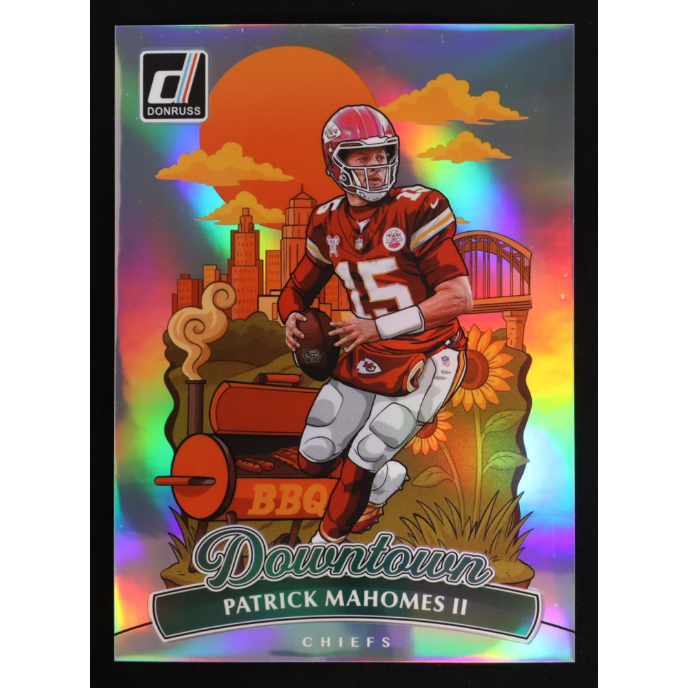 Patrick Mahomes 2025 Donruss Downtown! Oversize #8 at PristineAuction.com