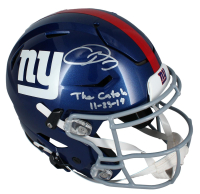 Odell Beckham Jr. Signed Giants Full-Size Authentic On-Field Speed Helmet Inscribed "The Catch 11-23-14" (Beckett) at PristineAuction.com