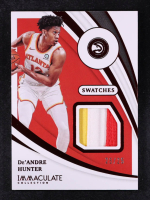 De'Andre Hunter 2020-21 Immaculate Collection Swatches Red #2 #25/25 at PristineAuction.com